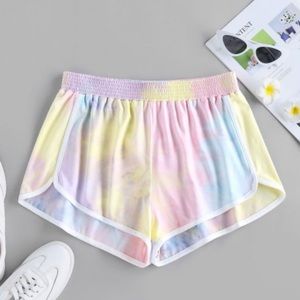 Tye dye dolphin shorts